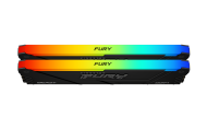 Памет Kingston FURY Beast Black RGB 16GB(2x8GB) DDR4 3200MHz CL16