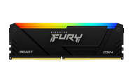 Памет Kingston FURY Beast Black RGB 32GB(2x16GB) DDR4 3200MHz CL16