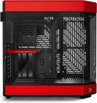 Кутия HYTE Y60 Tempered Glass, Mid-Tower, Черно и Червено