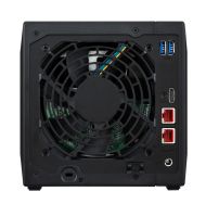 Мрежов сторидж Asustor AS5304T, 4-Bay NAS, Intel Celeron J4105 Quad-Core 1.5 GHz (burst up 2.5 GHz), 4 GB SO-DIMM DDR4, 4x 2.5"/3.5" SATA3 HDD or SSD, 2x 2.5 GbE, 3x USB 3.2 Gen 1 Type A, WOW (Wake on WAN), WOL, System Sleep Mode, AES-NI hardware encrypti