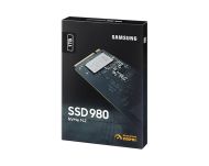 Твърд диск Samsung SSD 980 1TB PCIe 3.0 NVMe 1.4 M.2 V-NAND 3-bit MLC, Pablo Controller, 256-bit Encryption, Read 3500 MB/s Write 3000 MB/s