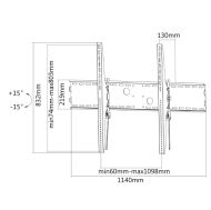 Стойка Neomounts Flat Screen Wall Mount - ideal for Large Format Displays (tiltable)