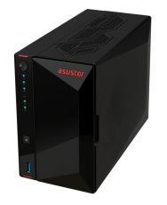 Мрежов сторидж Asustor Nimbustor AS5402T, 2 Bay NAS, Quad-Core 2.0GHz CPU, Dual 2.5GbE Ports, 4GB SO-DIMM DDR4 (Max. 16GB), Four M.2 SSD Slots (Diskless), 3x USB 3.2 Gen 1 Type A, WOW (Wake on WAN), WOL, System Sleep Mode, AES-NI hardware encryption, Blac