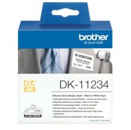 Консуматив Brother DK-11234 Adhesive Visitor Badge Label Roll – Black on White, 60mm x 86mm