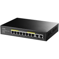 Суич Cudy GS1010PE, 8 портов, 10/100/1000, PoE 120W, 2 x Uplink порта