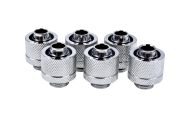 Фитинг Alphacool Eiszapfen, Удължител, 16/10mm, G1/4, Сребрист, 6 броя