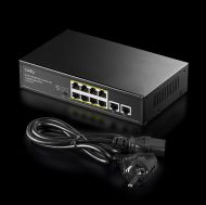 Суич Cudy FS1010PG, 8 портов, 10/100, PoE+ Switch 120W, 2 x Uplink порта 10/100/1000