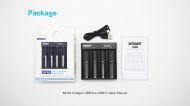 Зарядно у-во  XTAR MC4S, USB Type-C, Universal Charger, LiIon & NIMH, 18650, CR123, AA, AAA