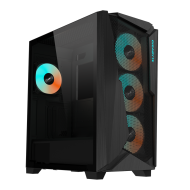 Кутия Gigabyte C301 Black V2, TG, Mid-Tower