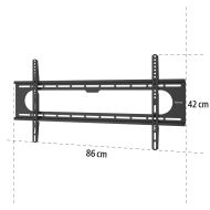 Стенна стойка за TV Hama Ultraslim FIX, 90", 220842