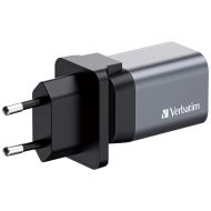 Зарядно устройство Verbatim GNC-35 GaN Charger 2 Port 35W USB A/C (EU/UK/US)