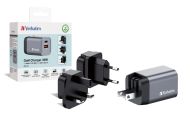 Зарядно устройство Verbatim GNC-35 GaN Charger 2 Port 35W USB A/C (EU/UK/US)