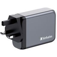 Зарядно устройство Verbatim GNC-100 GaN Charger 4 Port 100W USB A/C (EU/UK/US)