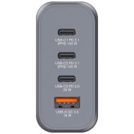 Зарядно устройство Verbatim GNC-140 GaN Charger 4 Port 140W USB A/C (EU/UK/US)