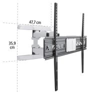 Стенна стойка за TV HAMA, Регулируема, 46"-90", 220838