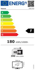 Телевизор Hisense 100" U7KQ, 4K Ultra HD 3840x2160, ULED, FALD, Quantum Dot, 144Hz, IPS, HDR 10+, HLG, Dolby Vision IQ, Dolby Atmos, Smart TV, WiFi 5GHz, WiFi Direct, BT, Anyview Cast, 4xHDMI, 2xUSB, LAN, CI+, DVB-T2/C/S2, Black