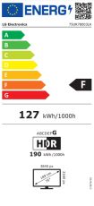 Телевизор LG 75UR78003LK, 75" 4K UltraHD TV 4K (3840 x 2160), DVB-T2/C/S2, webOS 23 Smart TV, ThinQ AI, a5 AI Processor 4K Gen6, WiFi, HDR10 pro, HLG, ALLM/HGiG, 4K Upscaling, AI Sound, Voice Controll, HDMI eARC, CI, LAN, USB, Bluetooth, 2 Pole Stand, Bla