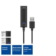 Звукова карта Ewent AC9360, 2.0, USB, 3.5 mm, Черна