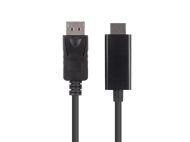 Кабел Lanberg display port (M) V1.1 -> HDMI (M) cable 1m, black