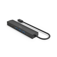 USB-C хъб HAMA, мултипорт, 6 порта, 3 x USB-A, USB-C, HDMI, LAN/Ethernet