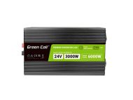 Инвертор GREEN CELL, 24/220V,  DC/AC, 3000W/6000W, чиста синусоида