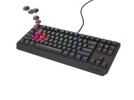 Клавиатура Genesis Gaming Keyboard Thor 230 TKL Lite US Rainbow Mechanical Outemu Red Black Hot Swap