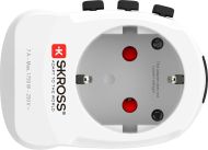 Адаптер SKROSS PRO Light USB, 1.302472, World, Бял