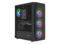 Кутия за компютър Fury PC Case Shobo SH4F RGB Midi Tower, Window, Black