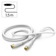 HAMA Коаксиален антенен кабел SAT, F-Plug - F-Plug, 1,5 m, 100 dB, 205251