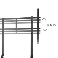 Мобилна стойка за TV HAMA Trolley, 100", Черна