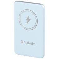 Външна батерия Verbatim MCP-5BE Power Pack 5000 mAh with UBS-C® PD 20W / Magnetic Wireless Charging 15W Blue