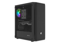 Кутия за компютър Fury PC Case Shobo SH4 RGB Midi Tower, Window, Black