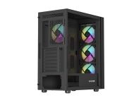 Кутия за компютър Genesis PC Case DIAXID 605 RGB Mini Tower Window, Black