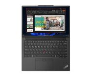 Лаптоп Lenovo ThinkPad E14 G6 Intel Core Ultra 7 155H (up to 4.8GHz, 24MB), 16GB DDR5-5600, 512GB SSD, 14" WUXGA (1920x1200) IPS AG,Intel Arc Graphics, FHD&IR Cam, Backlit KB, Black, WLAN, BT, 3cell, FPR, Win11Pro, 3Y Onsite