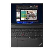 Лаптоп Lenovo ThinkPad E16 G2 Intel Core Ultra 5 125U (up to 4.3GHz, 12MB), 32GB(16+16) DDR5-5600, 1TB SSD, 16" WUXGA (1920x1200) IPS AG, Intel Arc Graphics, FHD&IR Cam, Backlit KB, Black, WLAN, BT, 3cell, FPR, DOS, 3Y Onsite