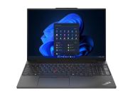 Лаптоп Lenovo ThinkPad E16 G2 Intel Core Ultra 5 125U (up to 4.3GHz, 12MB), 16GB DDR5-5600, 512GB SSD, 16" WUXGA (1920x1200) IPS AG, Intel Graphics, FHD&IR Cam, Backlit KB, Black, WLAN, BT, 3cell, FPR, DOS, 3Y Onsite