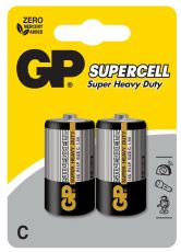 Цинк карбонова батерия GP 14S-S2 Powercell, R14, 2 бр. в опаковка / Shrink, 1.5V