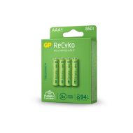 Акумулаторна Батерия GP R03 AAA 850mAh NiMH 85AAAHCE-EB4 RECYKO, 4 бр. в опаковка