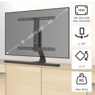 HAMA Стойка за TV Stand "Design" до 165см / 65"/, до 40 кг, 220869