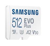 Памет Samsung 512GB micro SD Card EVO Plus with Adapter, UHS-I interface, Read Speed up to 160MB/s