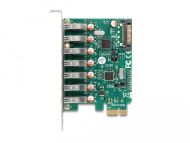 Карта PCI Express x1 Delock към 7 x external USB 5 Gbps Type-A