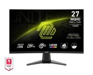 Монитор MSI MAG 27CQ6F, 27", Rapid VA, 180Hz, 0.5ms, WQHD 2560x1440, FreeSync, VRR, Console mode, CEC, Night Vision, Anti-Flicker, LBL, 300 nits, 5000:1, 100M:1, 1x Display Port (1.4), 2x HDMI (2.0b), Headphone out, Tilt, FRAMELESS, VESA, 9S6-3CD91M-002