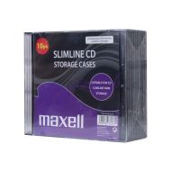 Кутийки за CD/DVD MAXELL Slim Black 10pk  /цена за 10 бр./