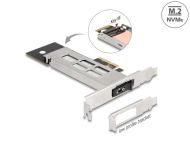 Вътрешна тава Delock, PCI Express Card за 1 x M.2 NVMe SSD - Low Profile Form Factor