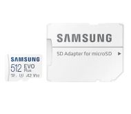 Памет Samsung 512GB micro SD Card EVO Plus with Adapter, Class10, Transfer Speed up to 130MB/s