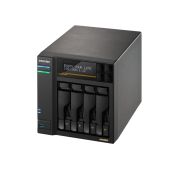 Мрежов сторидж Asustor Lockerstor 4 Gen3 AS6804T 4 Bay NAS, AMD Ryzen Embedded Quad-Core 2.3GHz (burst up to 3.8GHz), Dual USB 4 Ports, Dual 10GbE Ports, Dual 5GbE Ports, 16G ECC RAM DDR5 (Max. 64GB) 4x M.2 SSD Slots (Diskless), 2 x Type C, Black