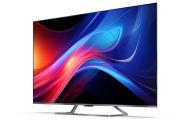 Телевизор Sharp 65GP7265E, 65" QLED Google TV, 4K Ultra HD 3840x2160 Frameless, AQUOS, DVB-T/T2/C/S/S2, Active Motion 1200, HDR10, Dolby Atmos, Dolby Vision, Google Assistant, HARMAN/KARDON, Chromecast Built-in, Aluminium, USB, Wi-Fi, Bluetooth, LAN, Sola