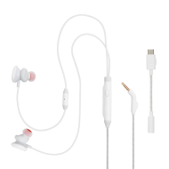 Слушалки JBL Quantum 50C, In Ear, Бели