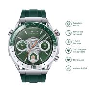 Часовник Huawei Watch Ultimate Green Woods-B19, Titanium, 1.5", LTPO Amoled, Color circular touchscreen, 466 x 466; PPI 311, Microphone&Speaker, BT 5.2 BLE/BR/EDR, Dual band, 10 ATM,  530 mAh, Battery Life 14 days