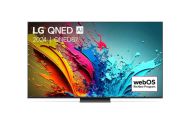 Телевизор LG 65QNED87T3B, 65" 4K QNED HDR Smart TV, 100Hz,  3840x2160, DVB-T2/C/S2, a8 AI Processor 4K, HDR 10 PRO, webOS 24 ThinQ,  FreeSync Compatible, VRR, Multi View, 4K Upscaling, WiFi 5, Voice Controll, Bluetooth 5.1, AirPlay 2, LAN, CI, HDMI, SPDIF